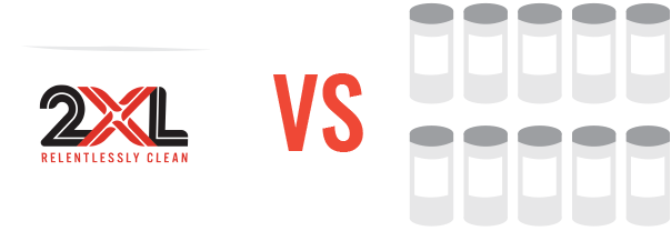 2XL's bigger rolls versus smaller count canisters