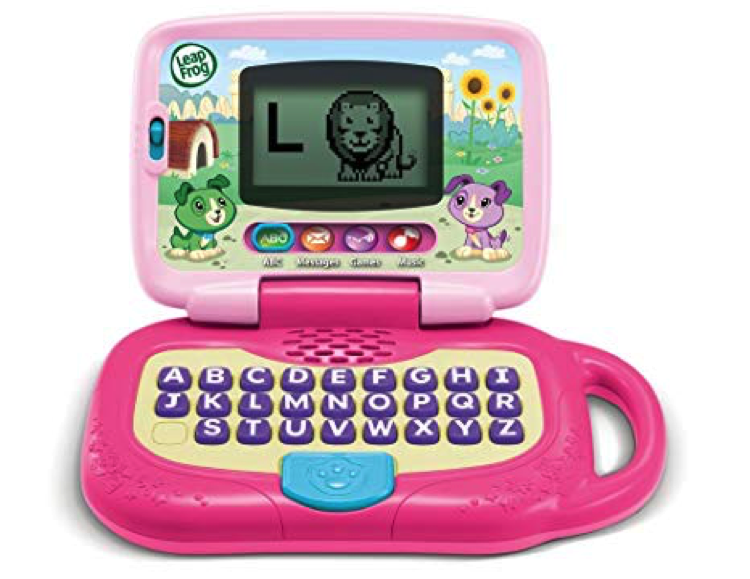 Toys like: Toddler “cell phones”, computers, tablets, talking dolls and stuffed animals, race cars and running trains, light up toys, mini household appliances that have battery operated motors.