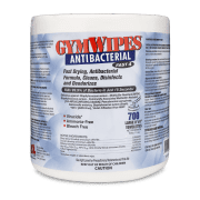 Front view of GymWipes Antibacterial.