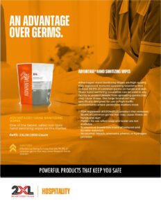 2XL36 Advantage® Hand Sanitizing Wipes Sell Sheet