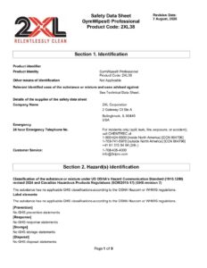 2XL38 GymWipes® Professional SDS