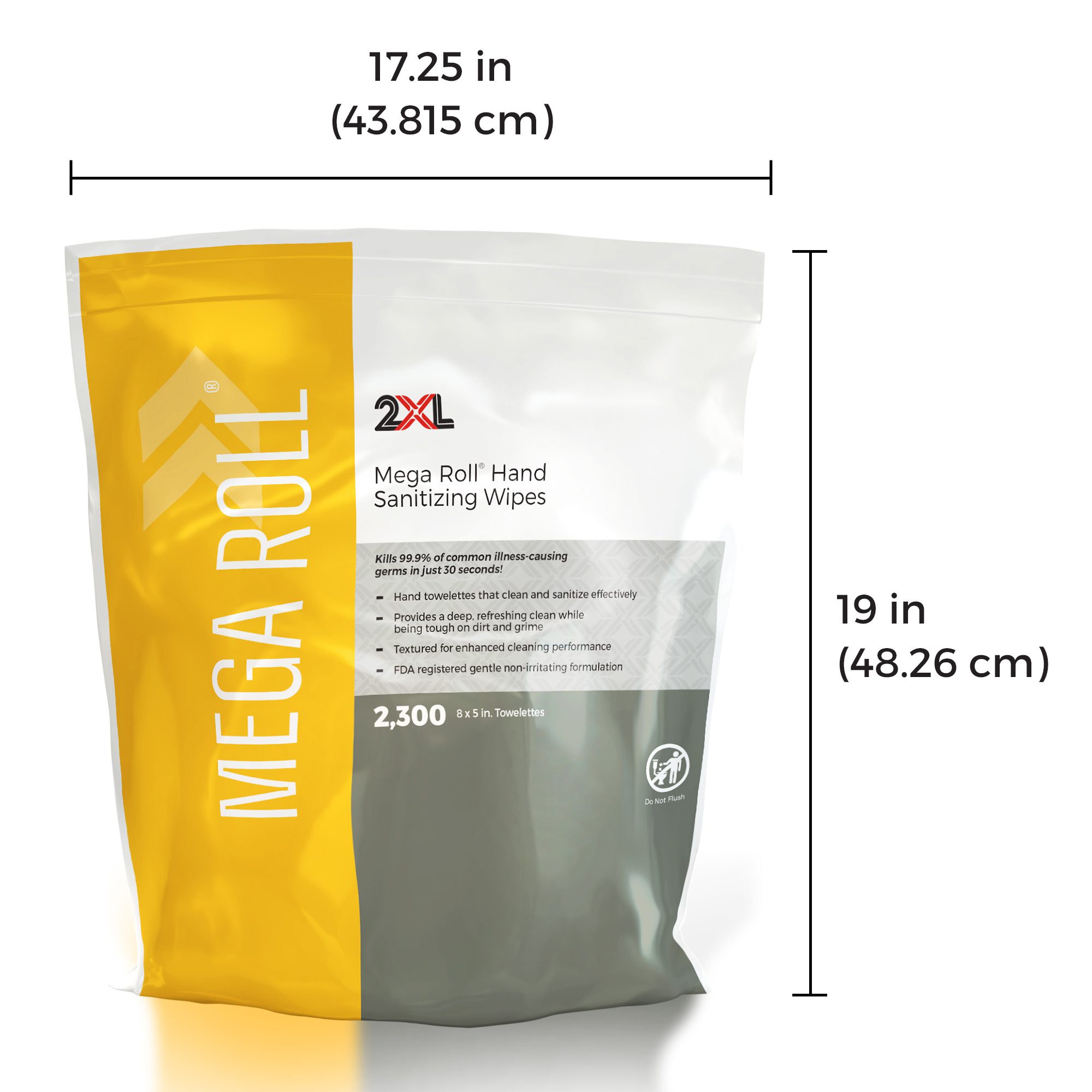 Mega Roll® Hand Sanitizing Wipes - 2,300 count | 2XL Corporation