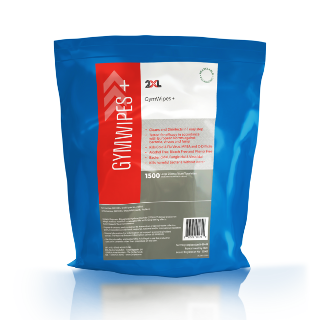 2XL331EU GymWipes+ Front Transparent