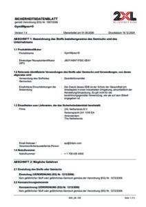 2XL331EU GymWipes+® EU SDS Sheet (German)