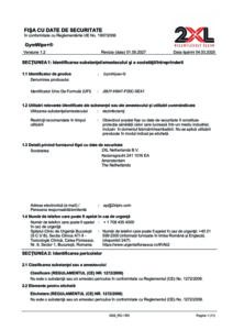 2XL331EU GymWipes+® EU SDS Sheet (Romanian)