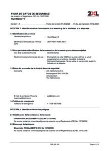 GymWipes+® EU SDS Sheet (Spanish)