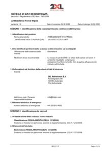Antibacterial Force® Wipes EU SDS (Italian)