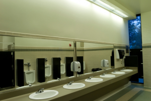 Be sure to deep clean bathrooms and restrooms in your facility while spring cleaning.