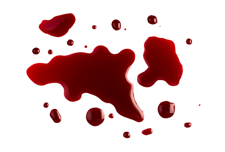 Use a disinfectant cleaner when a surface has come into contact with blood.