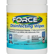 Front view of Force2 Disinfecting Wipes.