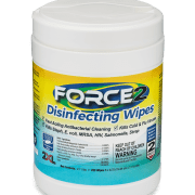 Front view of Force2 Disinfecting Wipes.