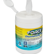 Side view of open Force2 Disinfecting Wipes.