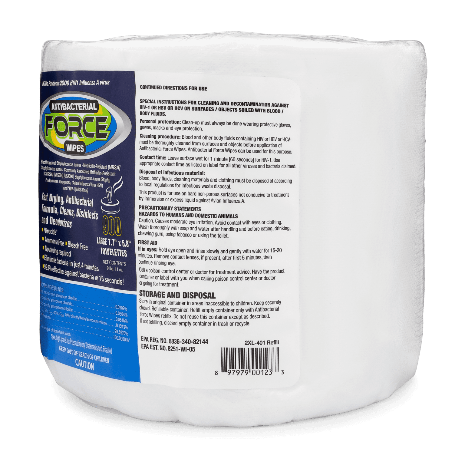 Antibacterial Force Wipes Antibacterial Wipes 2XL Corporation