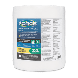 Front view of Force wipes.