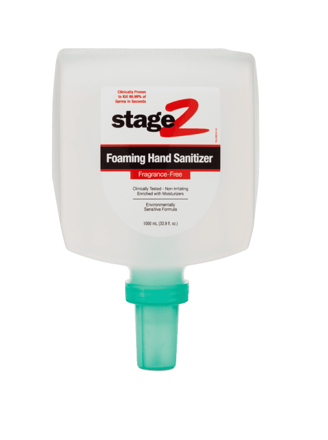 Front view of Foaming Hand Sanitizer Fragrance-Free.