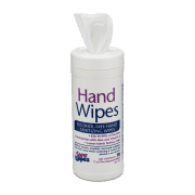 Front view of open Hand Wipes Alcohol-Free Hand Sanitizing Wipes.