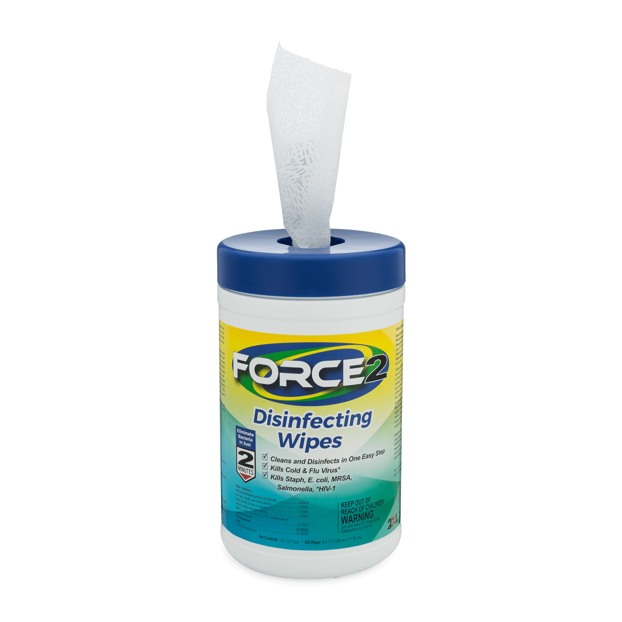 FORCE2® Disinfecting Wipes (180 count) | 2XL Corporation