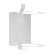 Side view of white wall mount.