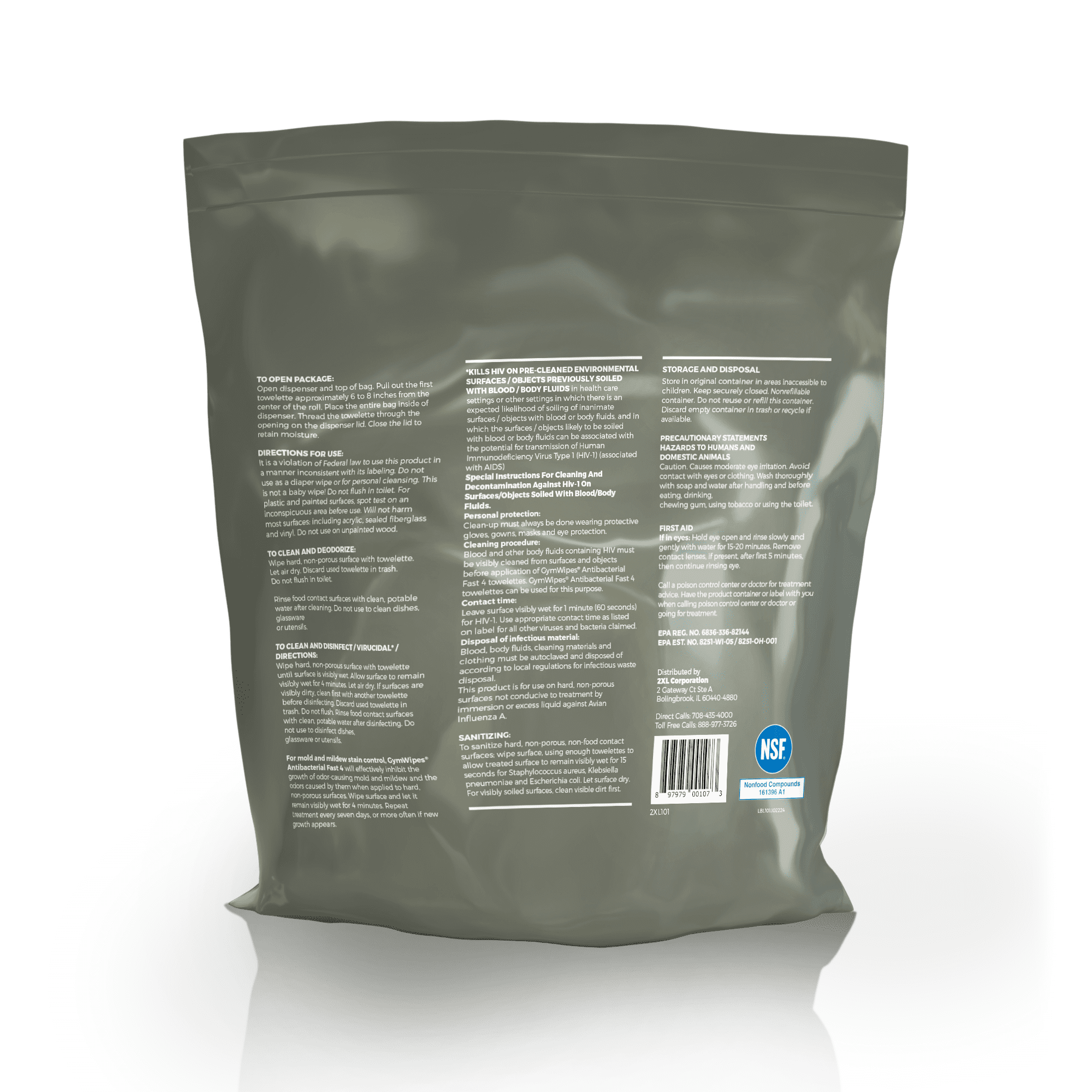 充実の品 メーカー公式ショップ】 GymWipes Antibacterial - Wipes その他