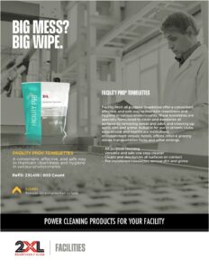 2XL418 Facility Pro® Towelettes Sell Sheet