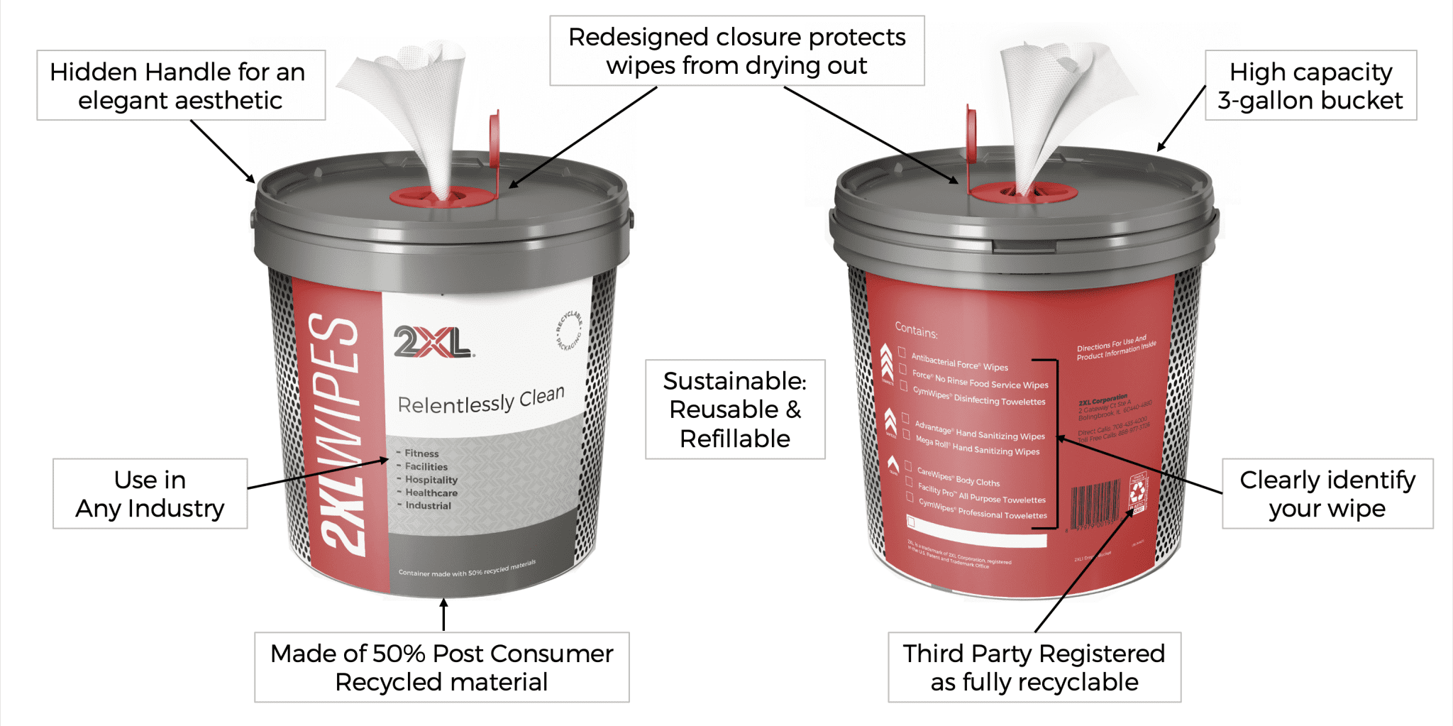 Super Seal Bucket Features
